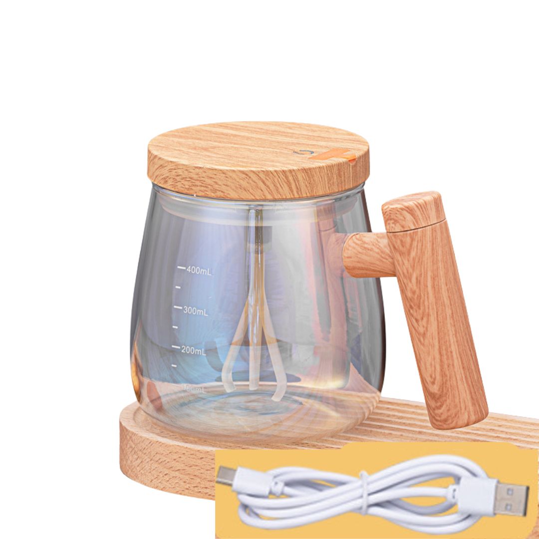 2-in-1 Wooden Mixing Cup-Homelova