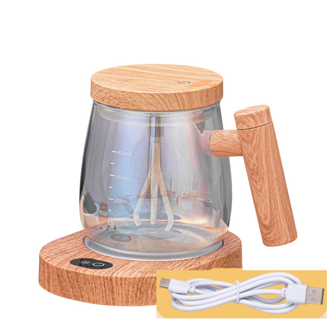 2-in-1 Wooden Mixing Cup-Homelova