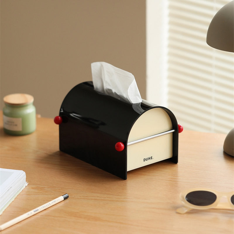 Minimalist Artistic Office Desk Decoration Tissue Box,Acrylic Material-Homelova