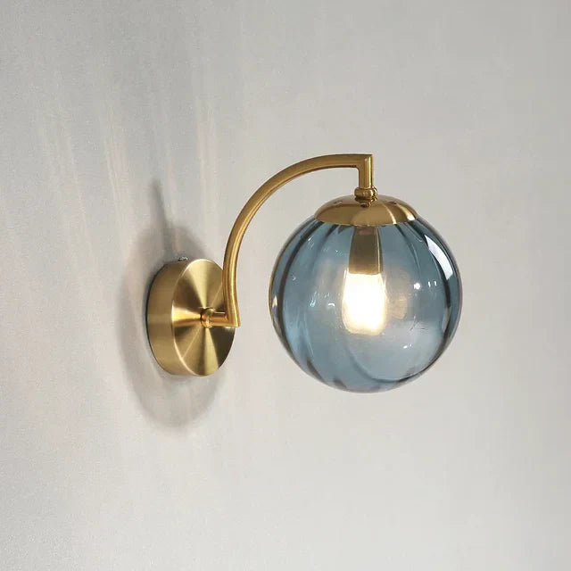 Elegant Wall Light With Glass Design-Homelova
