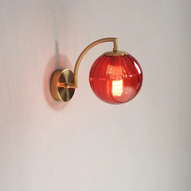 Elegant Wall Light With Glass Design-Homelova