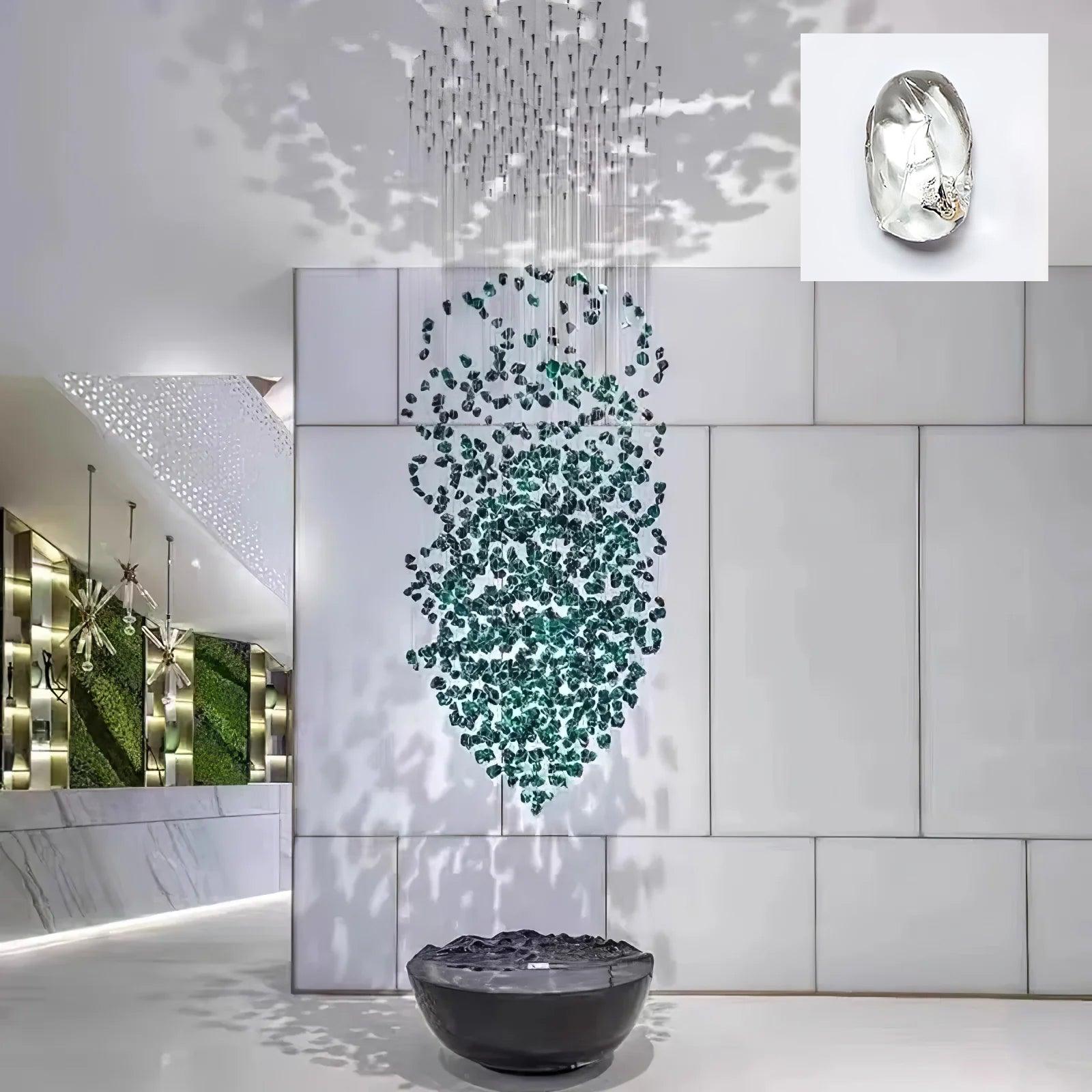 Multicolor Crystal Stone Chandelier-Homelova