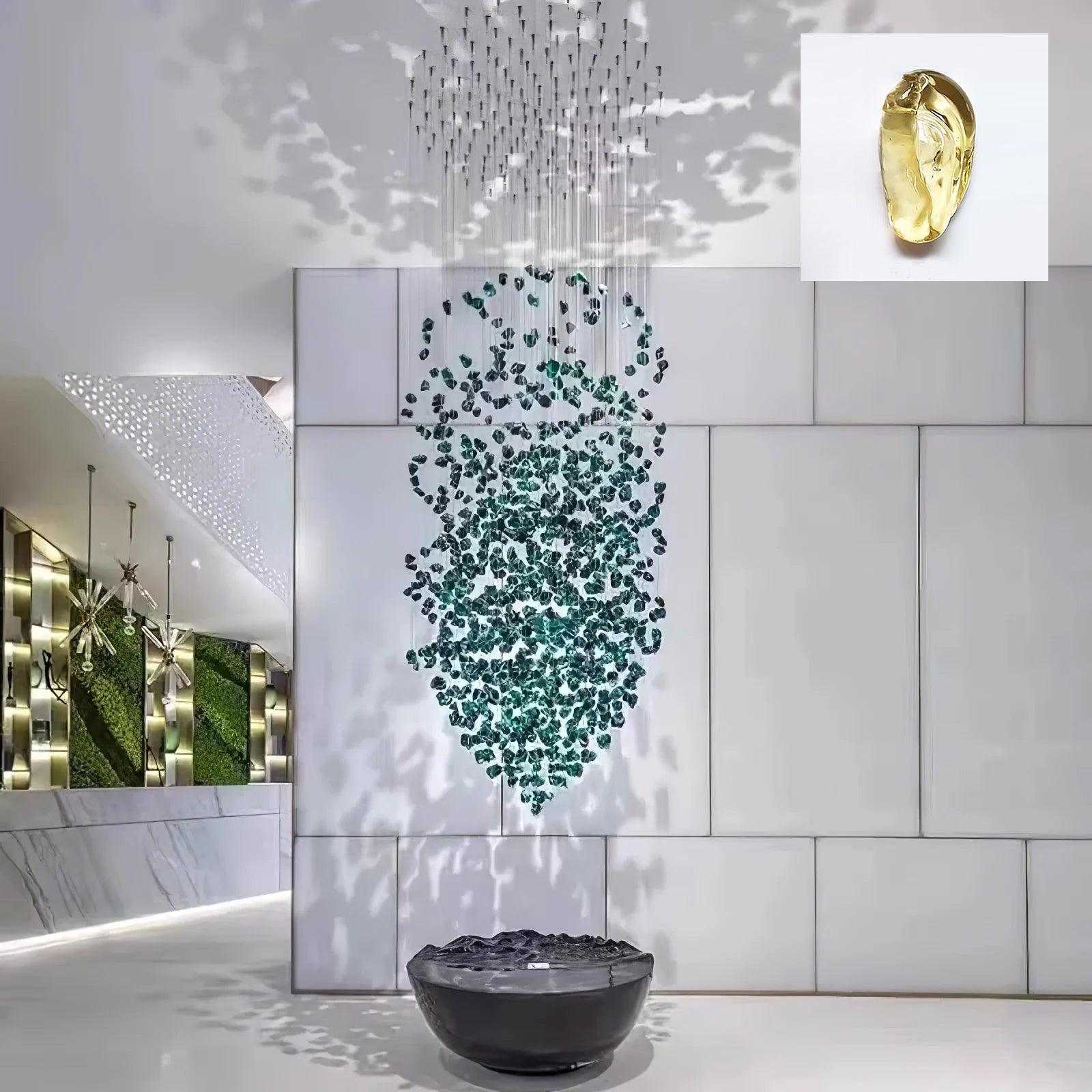 Multicolor Crystal Stone Chandelier-Homelova