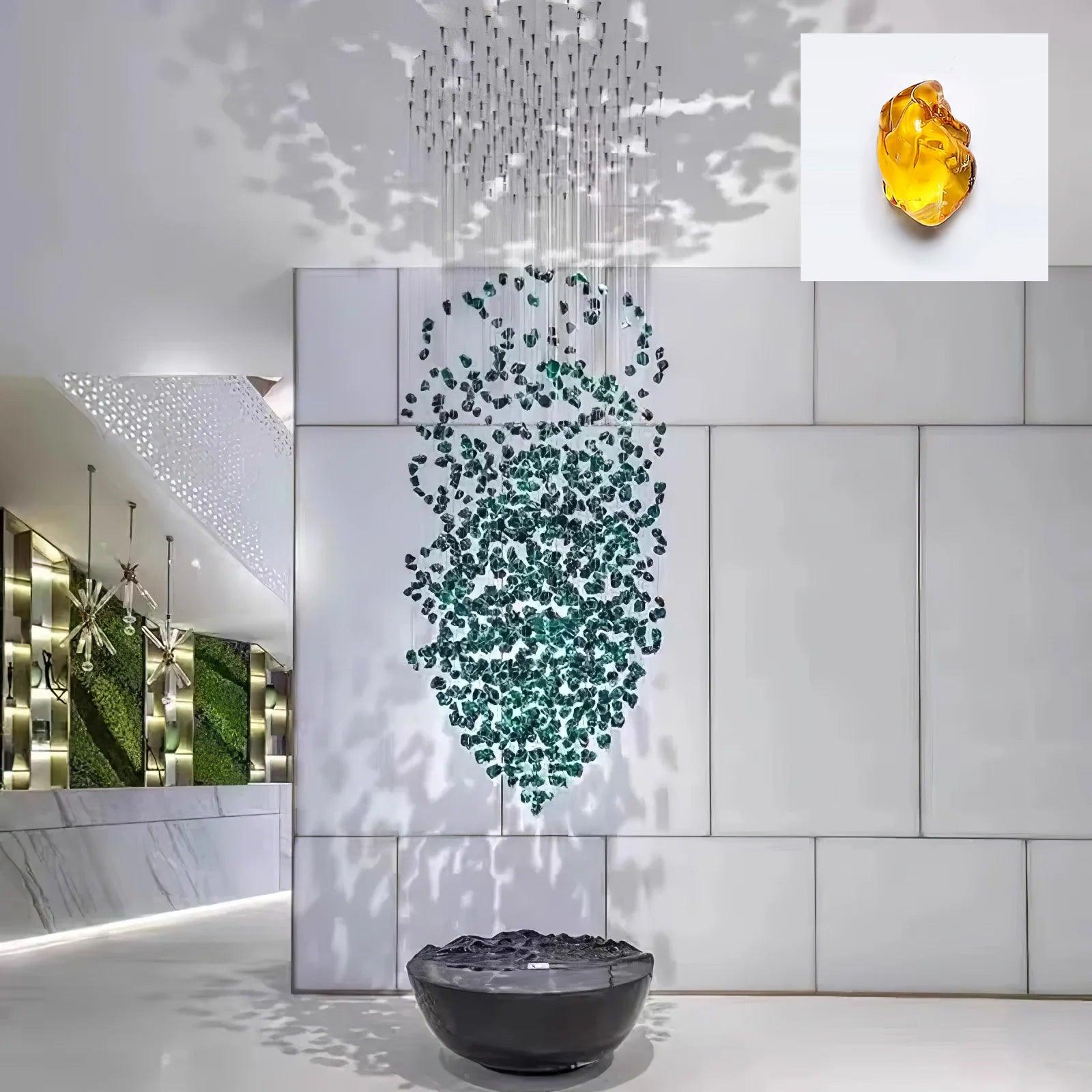 Multicolor Crystal Stone Chandelier-Homelova