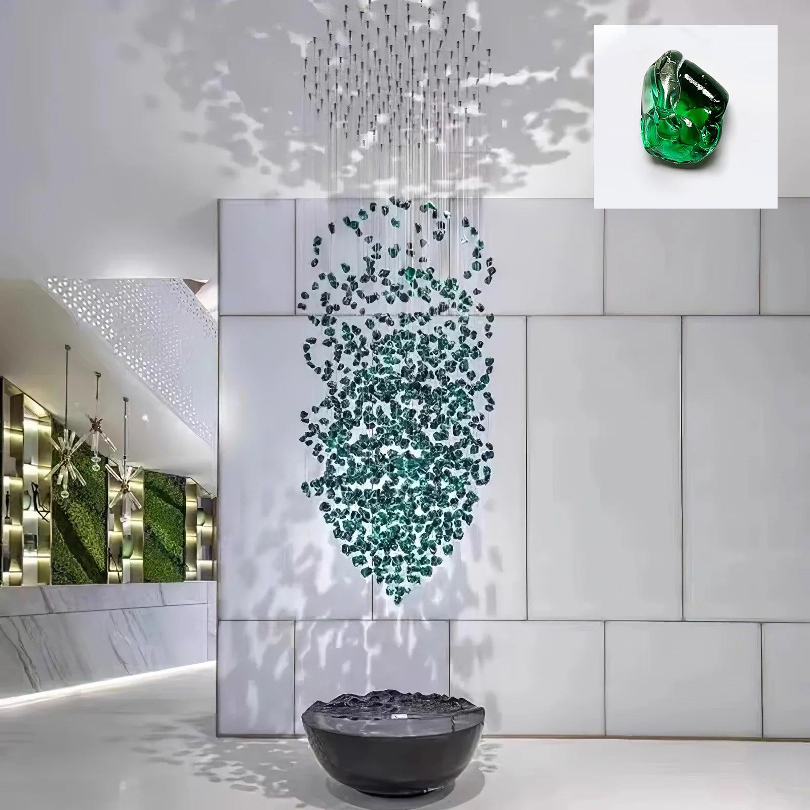 Multicolor Crystal Stone Chandelier-Homelova