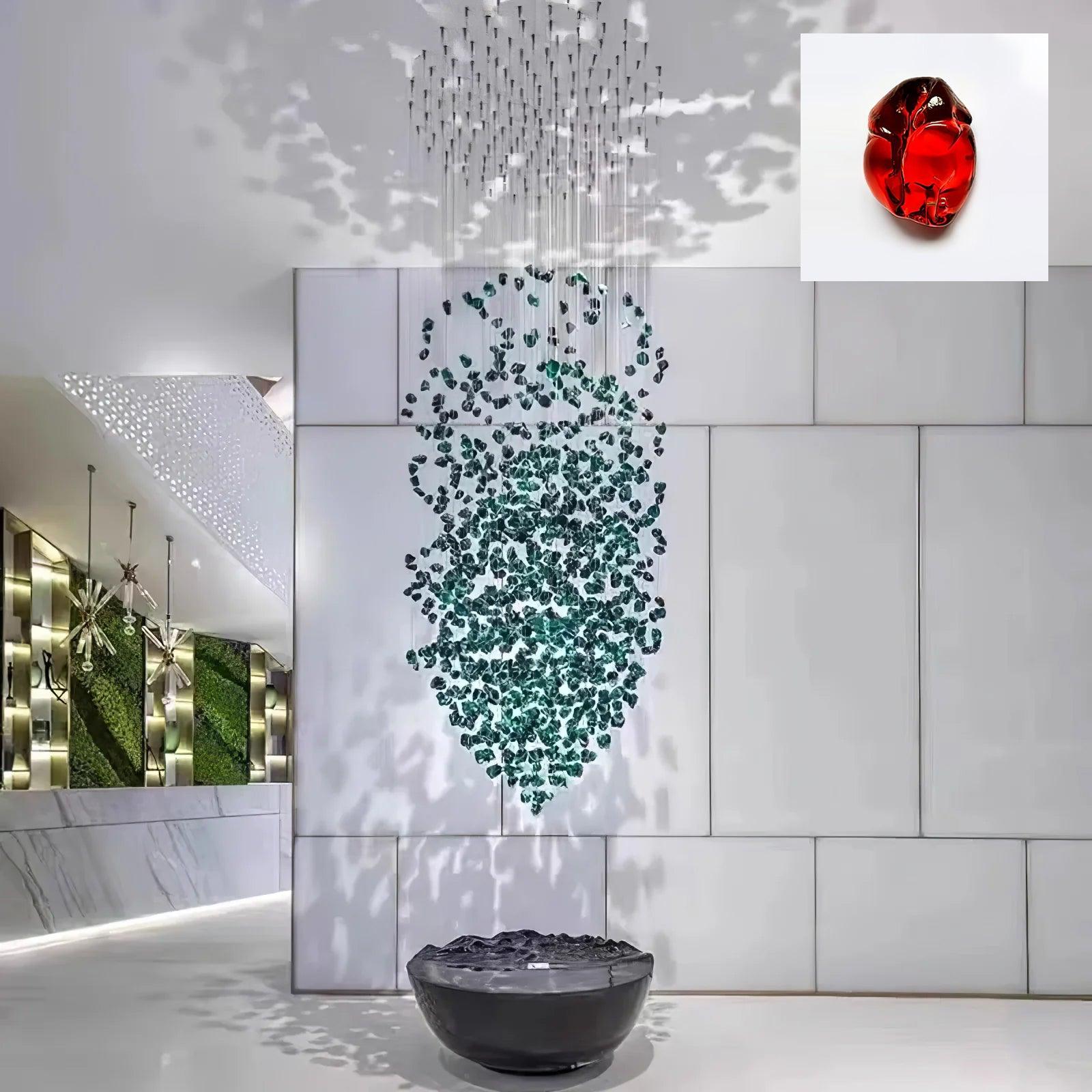 Multicolor Crystal Stone Chandelier-Homelova