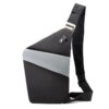Black with gray right shoulder