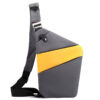 Dark gray with yellow left shoulder