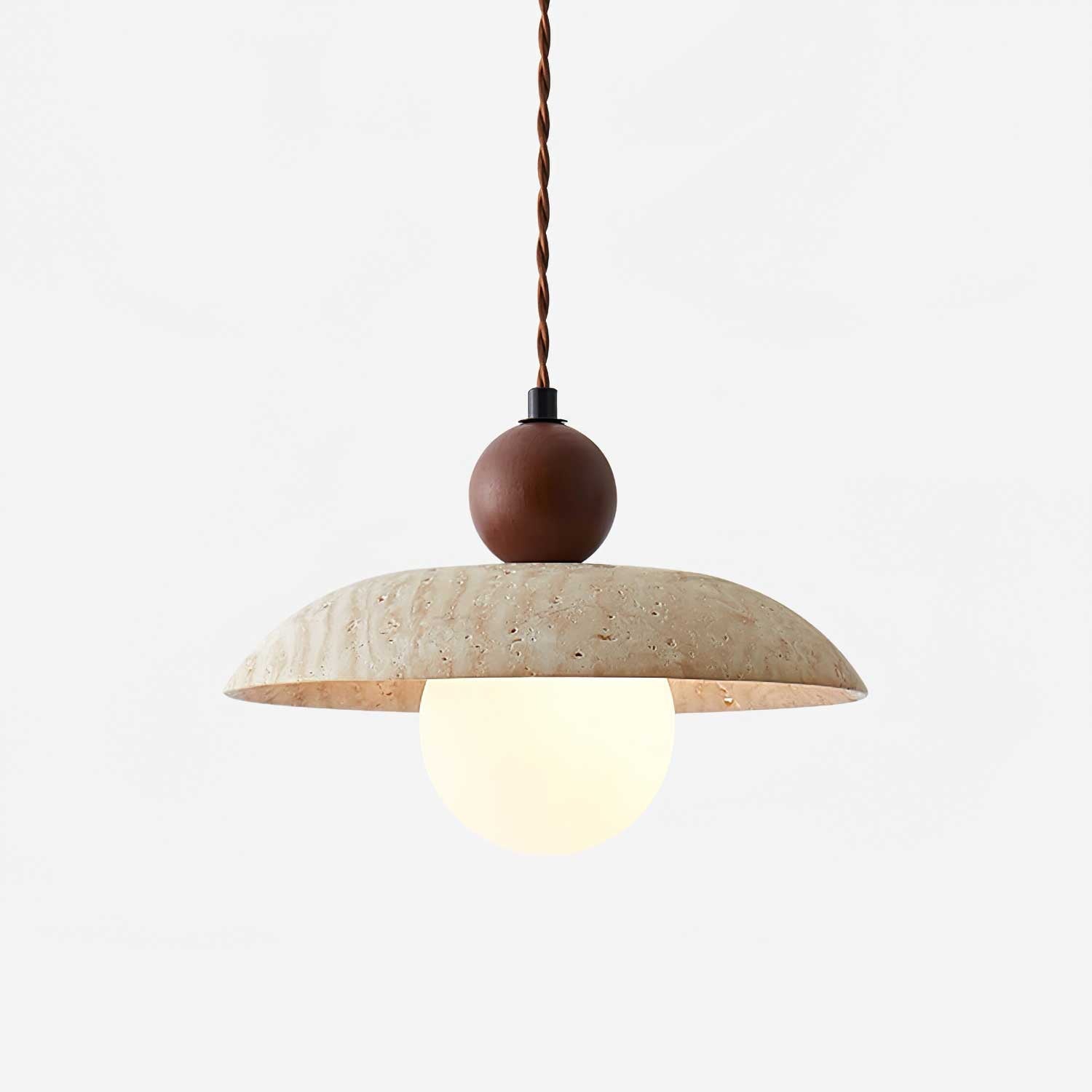 Soluna Travertine Pendant Light-Homelova