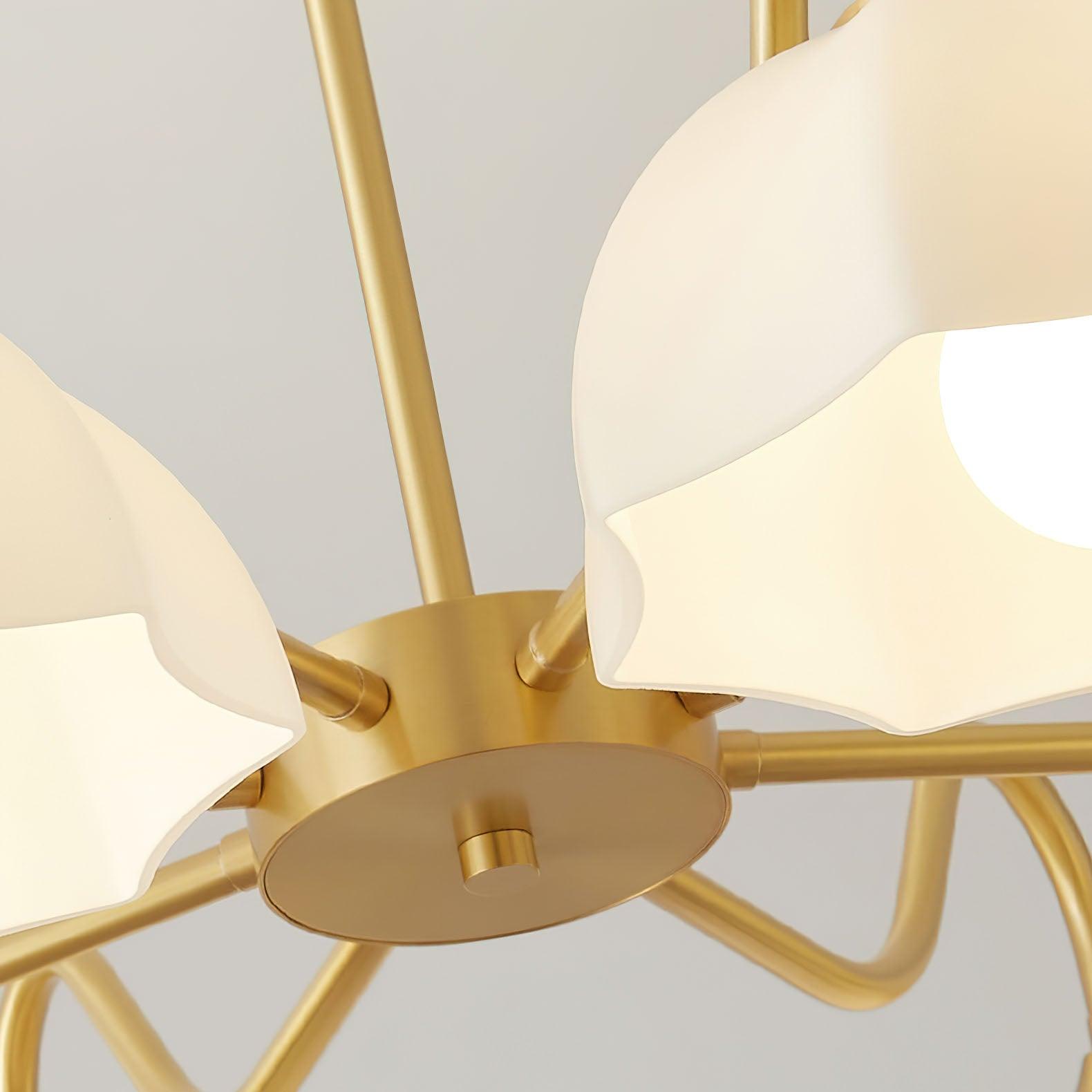 Octagonal Glass Bowl Chandelier-Homelova