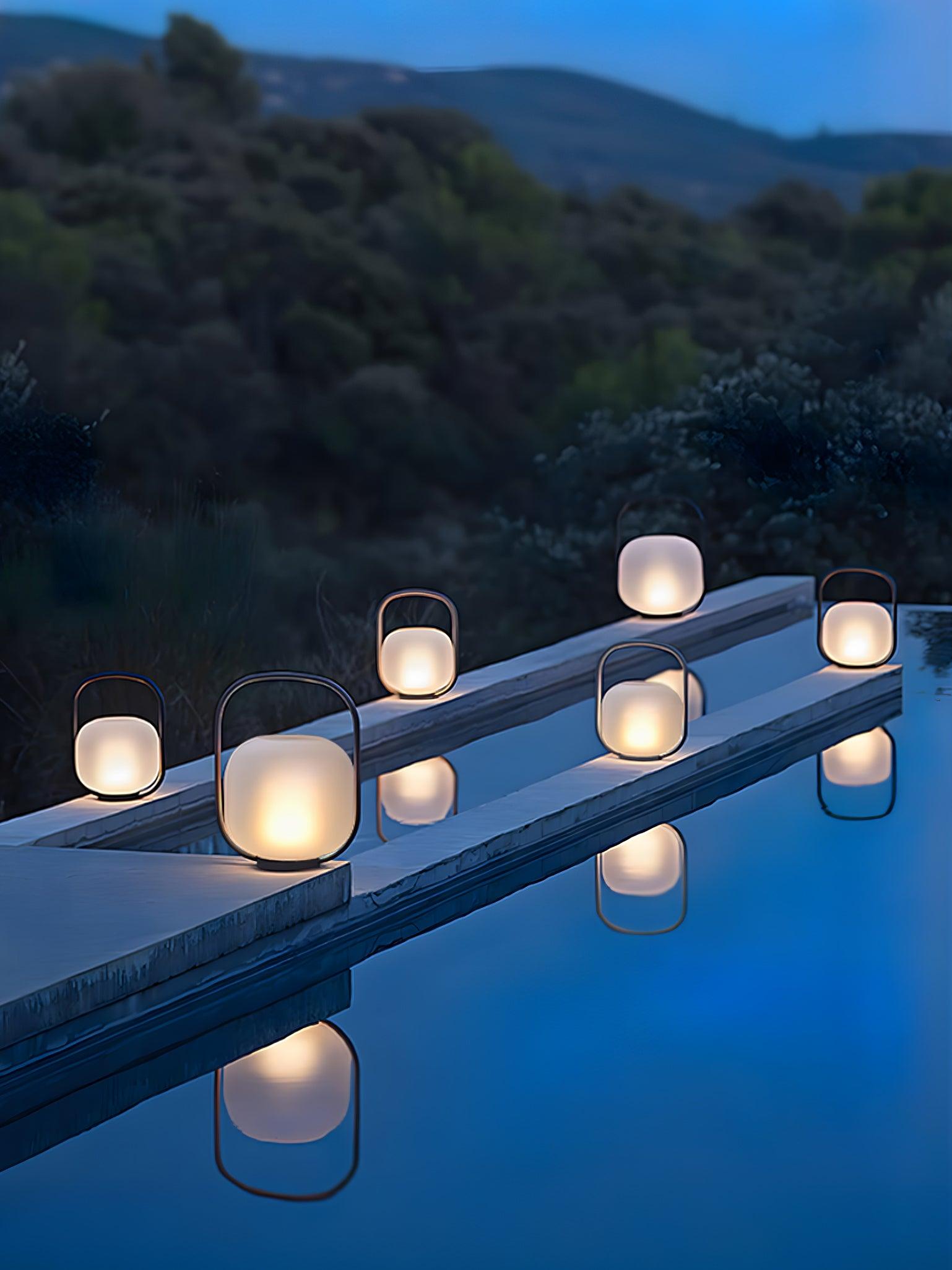 Portable Lantern Outdoor Table Lamp-Homelova