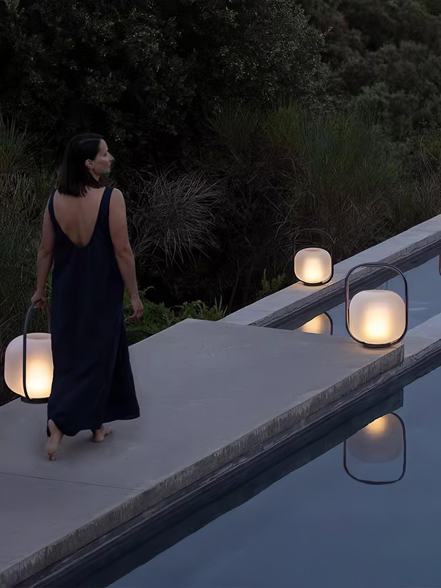 Portable Lantern Outdoor Table Lamp-Homelova