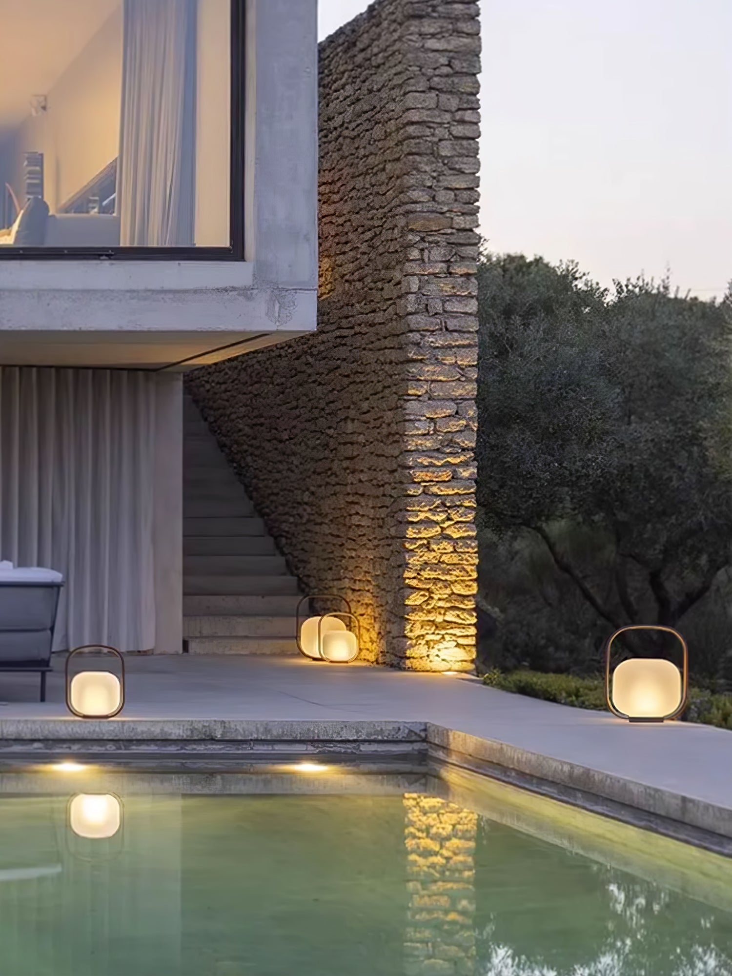 Portable Lantern Outdoor Table Lamp-Homelova