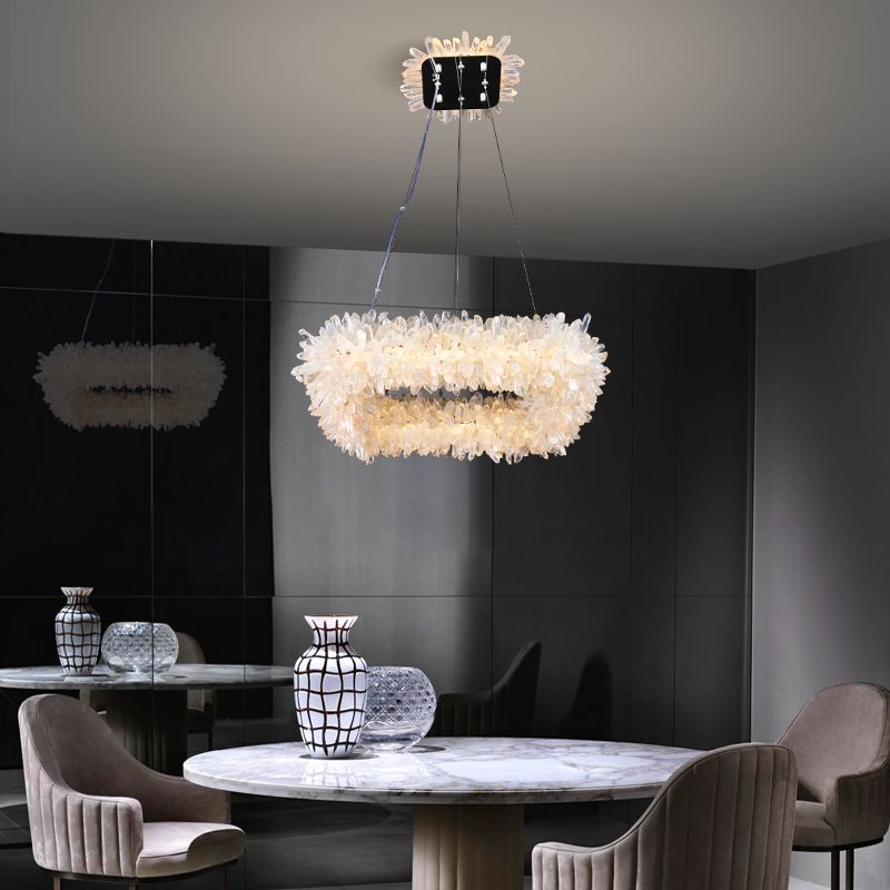 Primary Crystal Square Modern Chandelier-Homelova