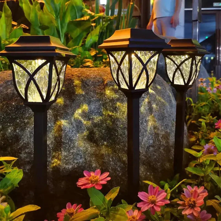 Solar Garden Lighting with Natural Charm - Elegant Lamps for Outdoors-Homelova