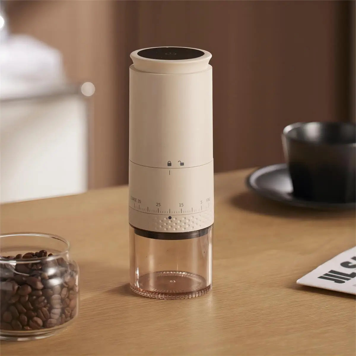 Portable Electric Coffee Grinder with Adjustable Grind-Homelova