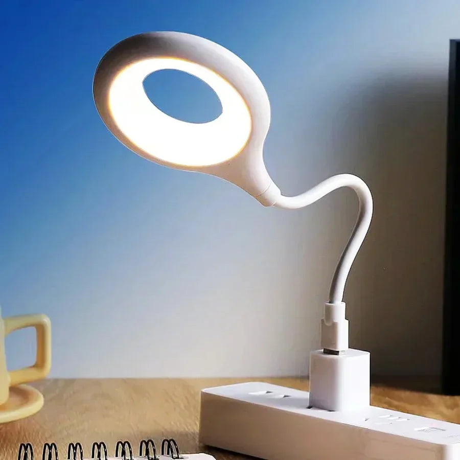 Compact And Rechargeable Night Light - Flexible LED Light For Desk And Bedside Table-Homelova