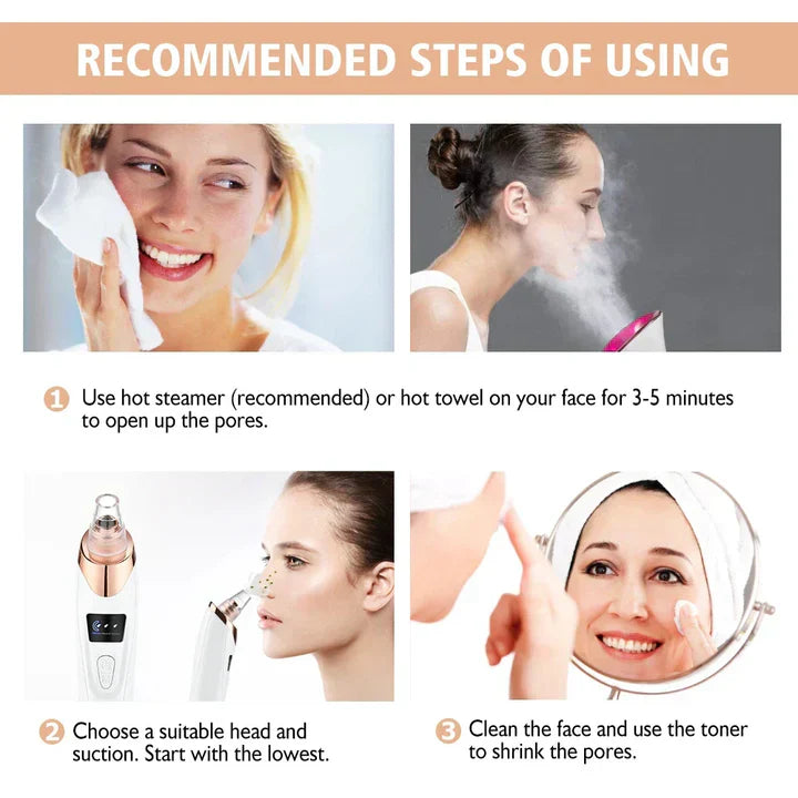 Electric Blackhead Removal Device and Facial Cleansing Instrument-Homelova