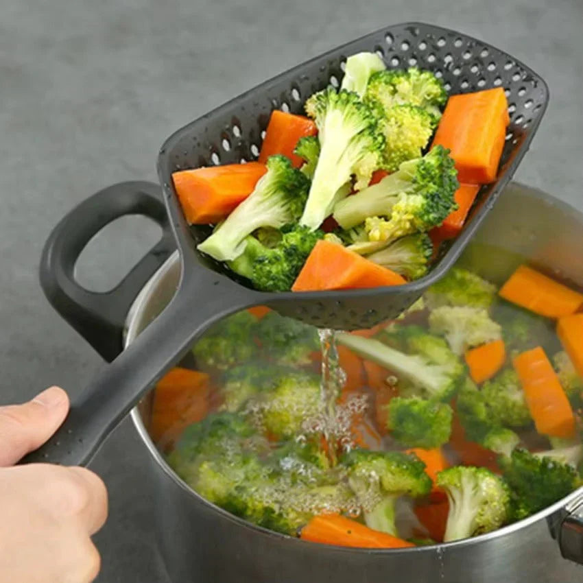 Large PP Kitchen Spoon For Draining Vegetables - Practical Straining Spoon For The Kitchen-Homelova