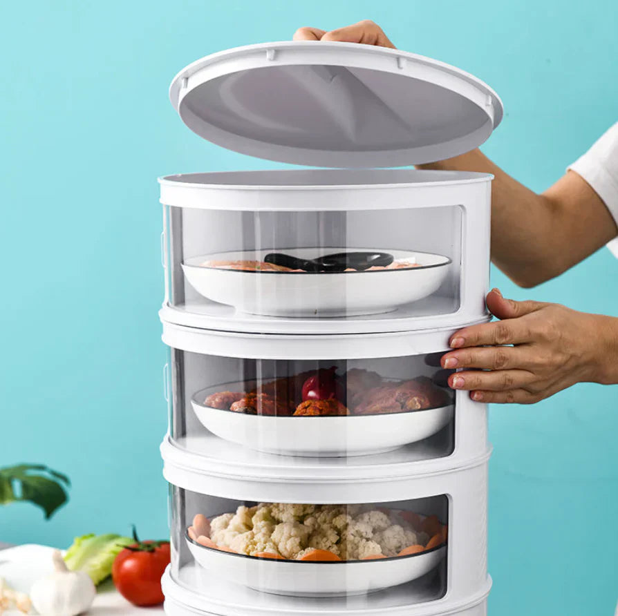 Stackable Multifunctional Food Storage Tin - Space - Saving and Practical Food Storage System-Homelova