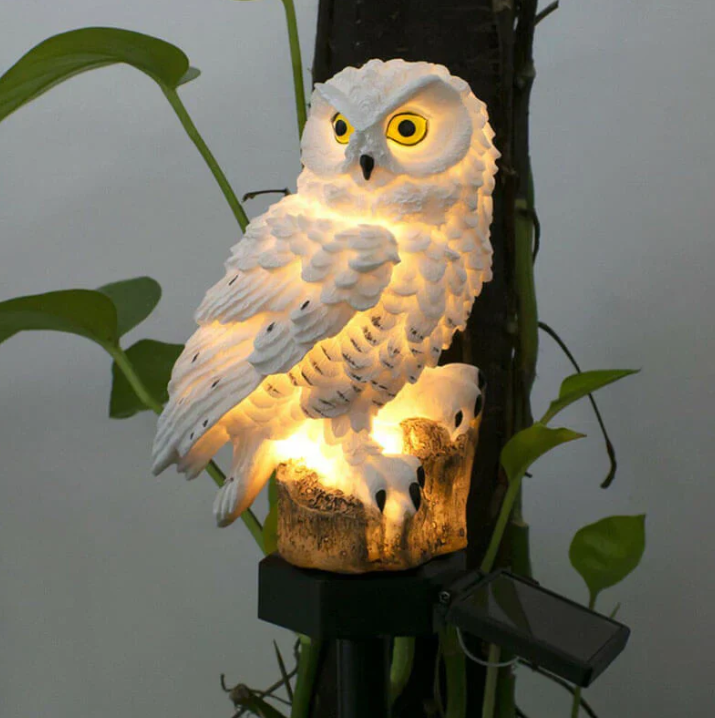 Solar Owl Garden Light-Homelova