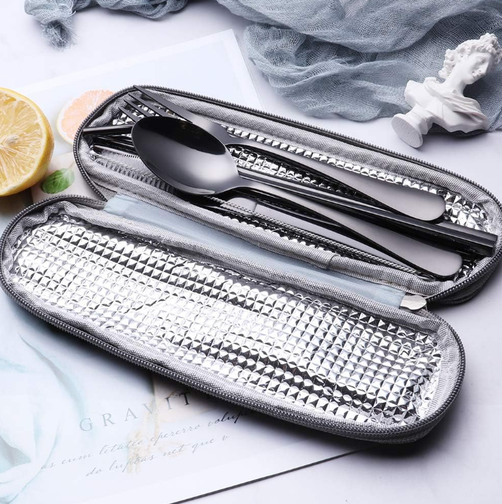 Compact Stainless Steel Cutlery Set For On The Go-Homelova