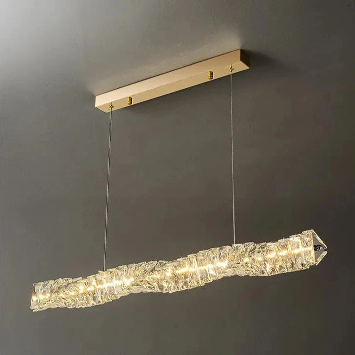 Bacci Modern Crystal Dining Room Light Fixture-Homelova