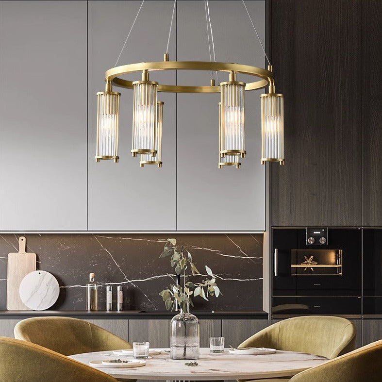 Palermo 6-Light Modern Chandelier For Living Room-Homelova