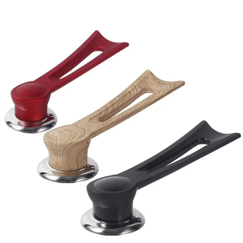 Replacement Handle For Pot Lid - Wooden Design With Stainless Steel Base-Homelova