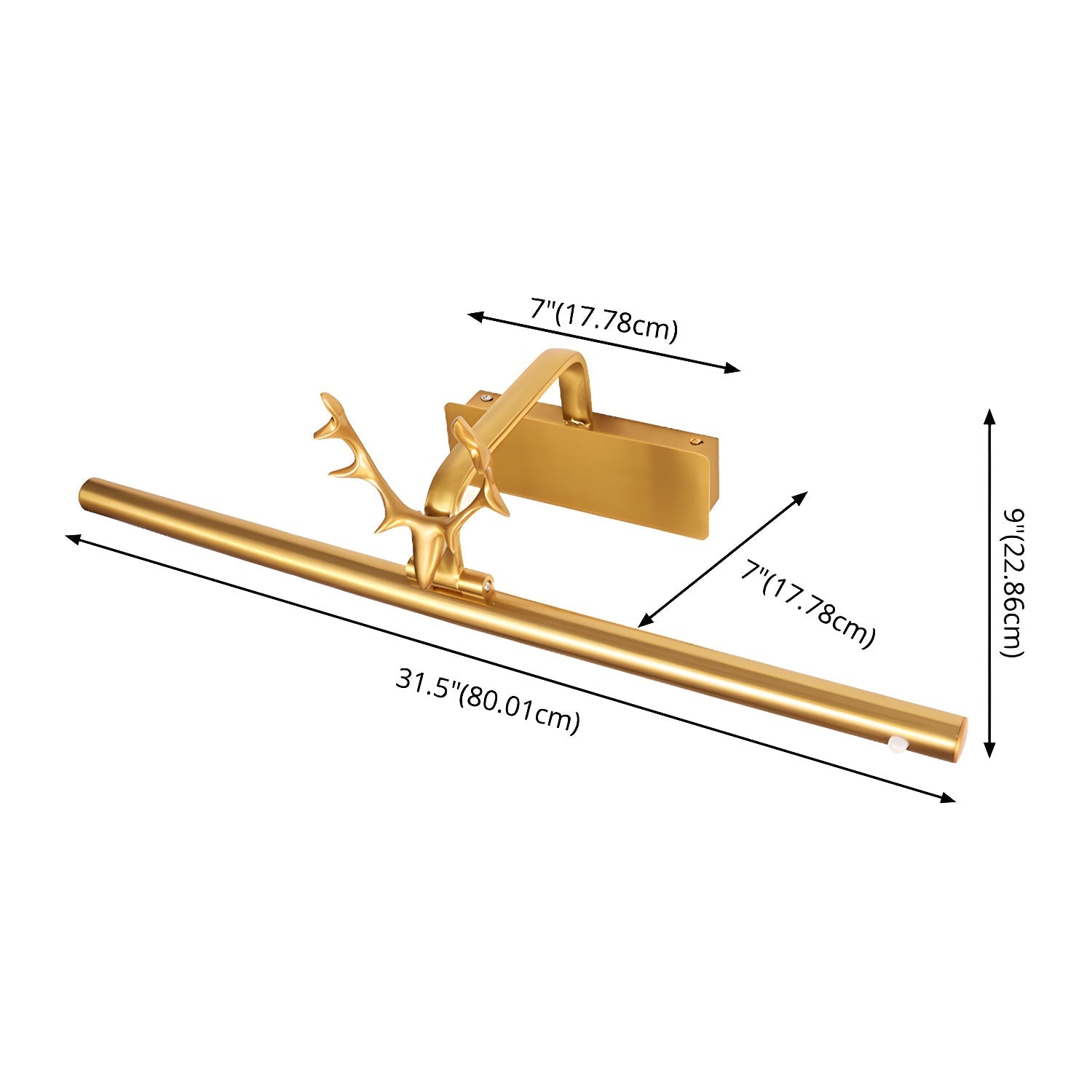 Stag Horn Wall Light-Homelova