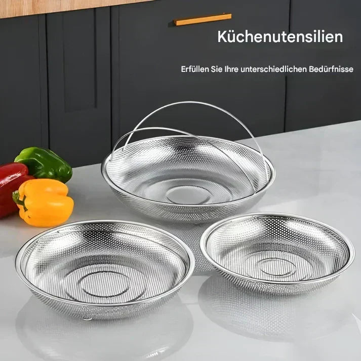 Stainless Steel Steamer Basket - Foldable Colander & Drainer for the Kitchen-Homelova