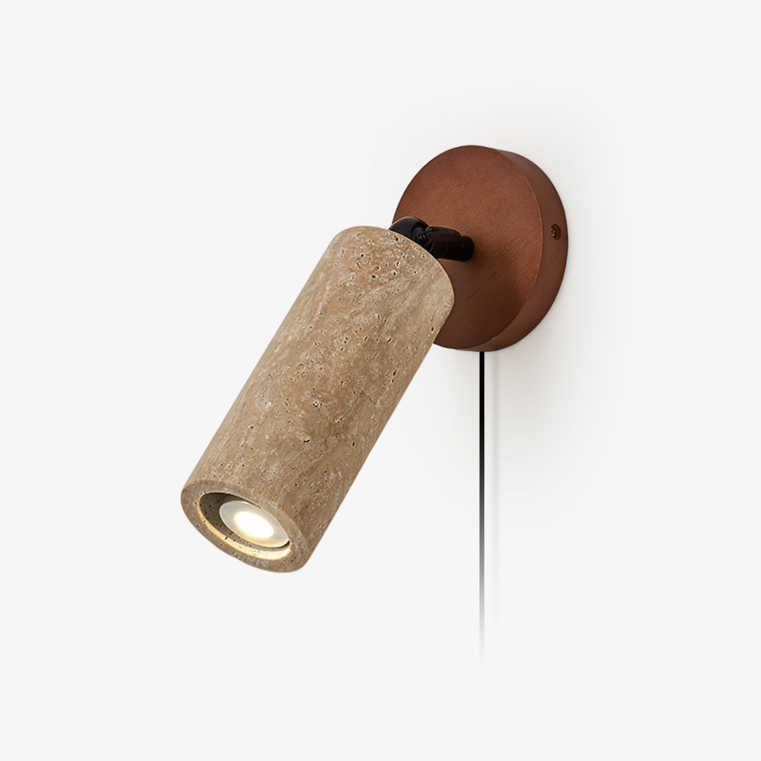 Versa Stone Adjustable Plug-in Wall Light-Homelova