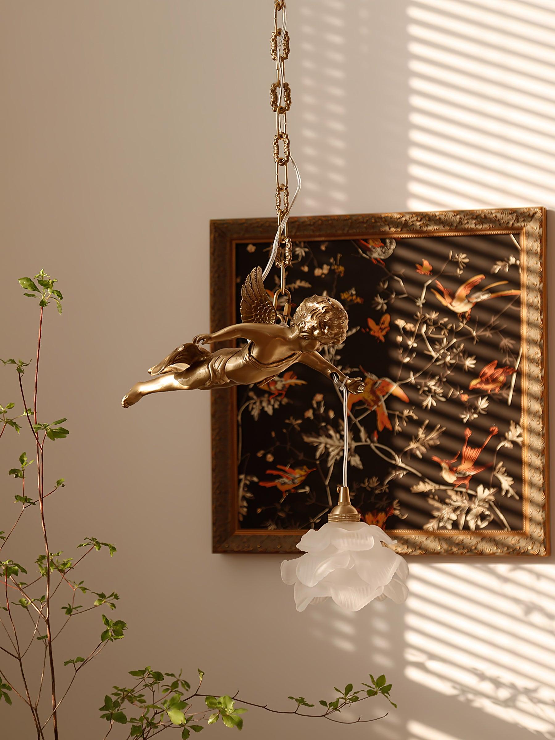 Vintage Angel Pendant Light-Homelova