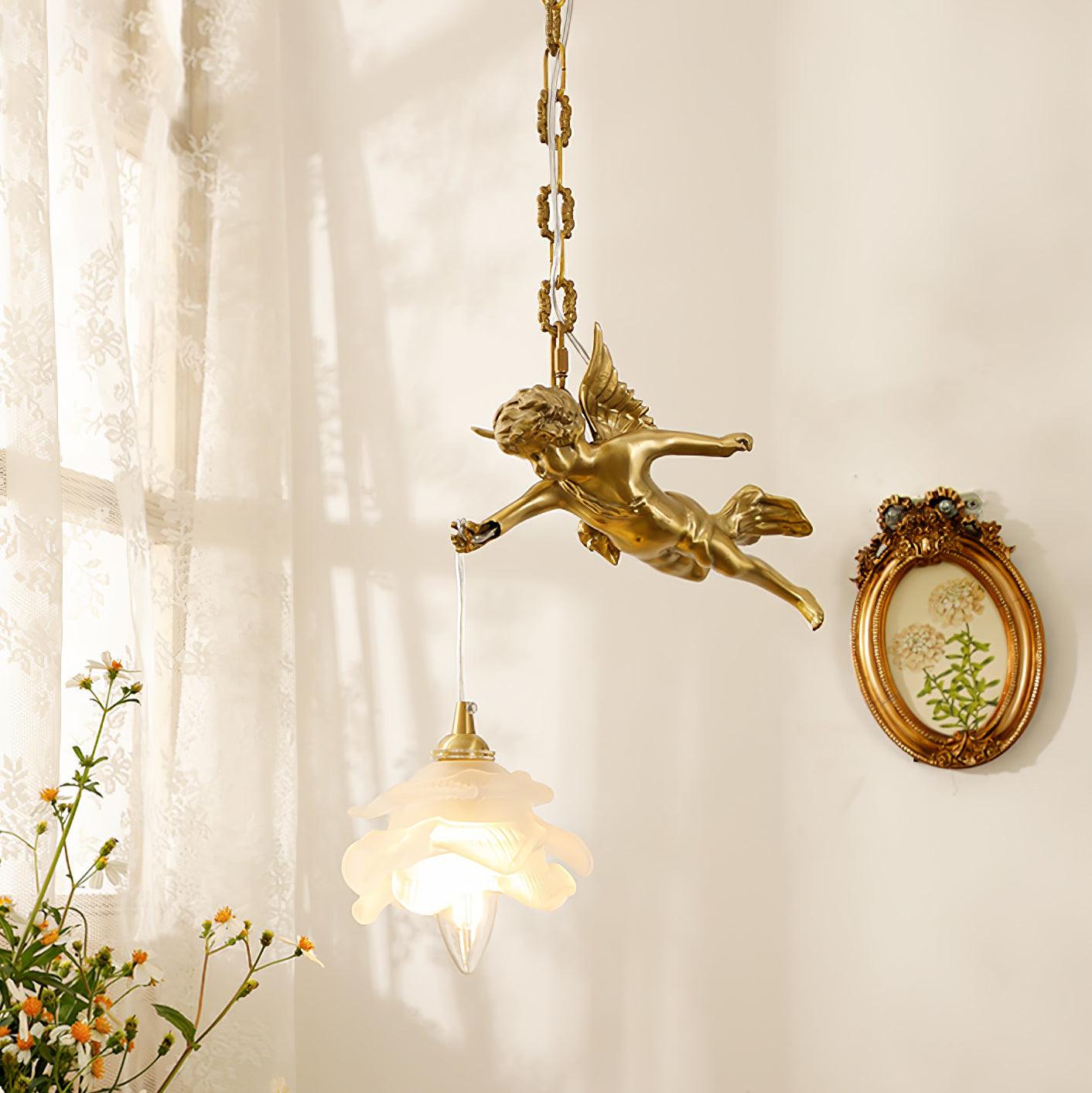 Vintage Angel Pendant Light-Homelova