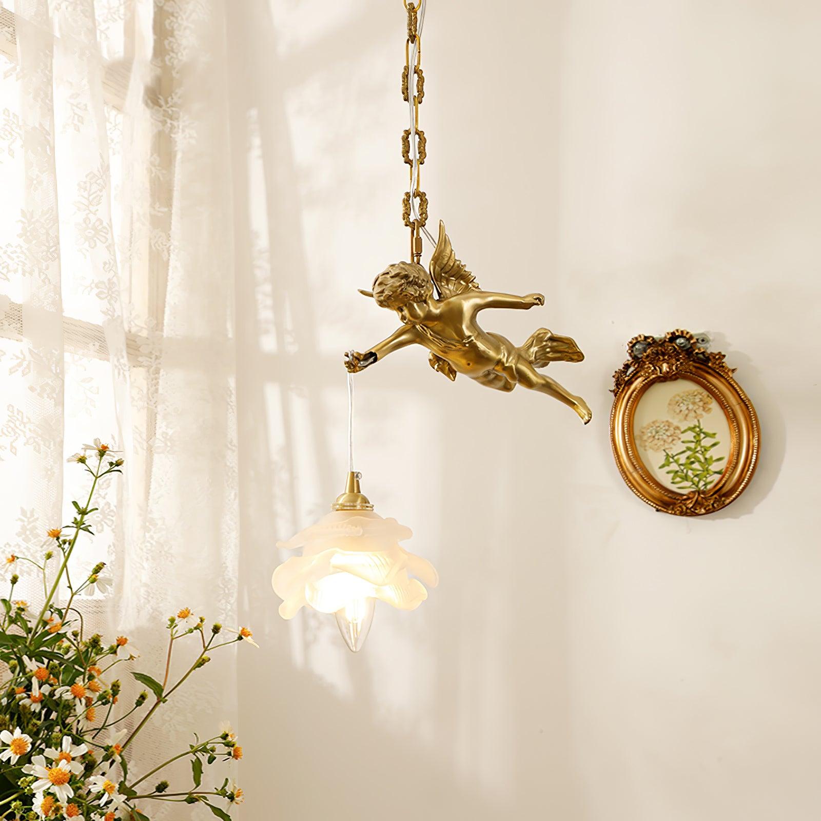 Vintage Angel Pendant Light-Homelova