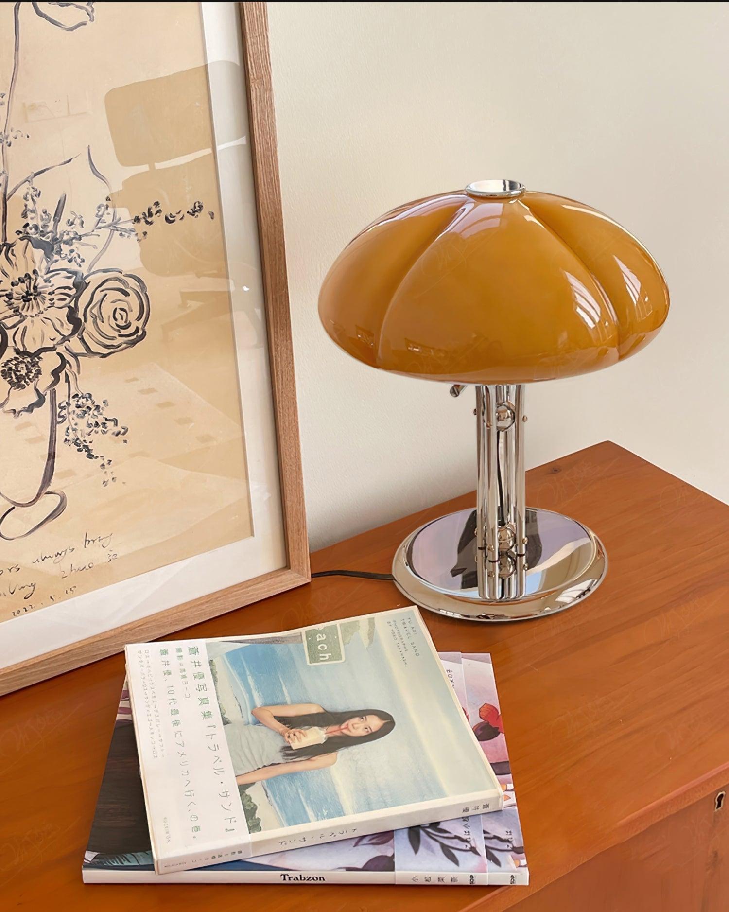 Mushroom Bauhaus Table Lamp-Homelova