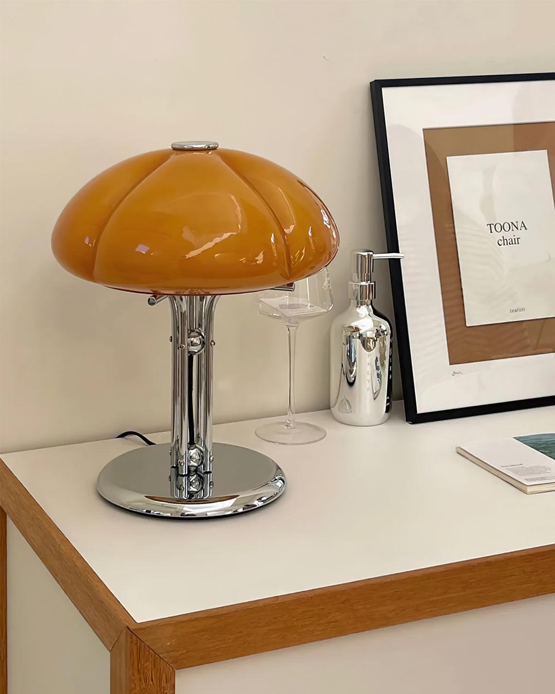 Mushroom Bauhaus Table Lamp-Homelova