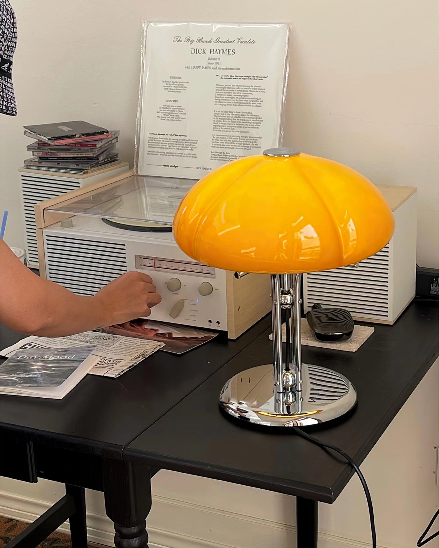 Mushroom Bauhaus Table Lamp-Homelova