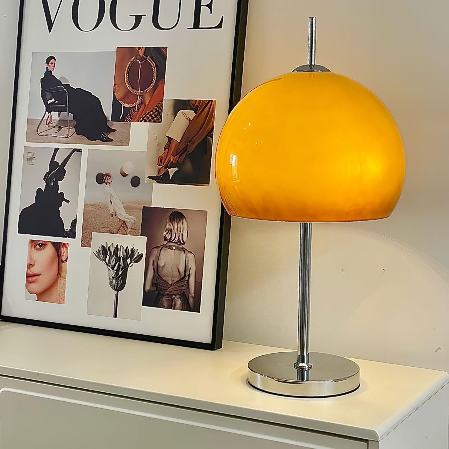 Mushroom Bauhaus Table Lamp-Homelova