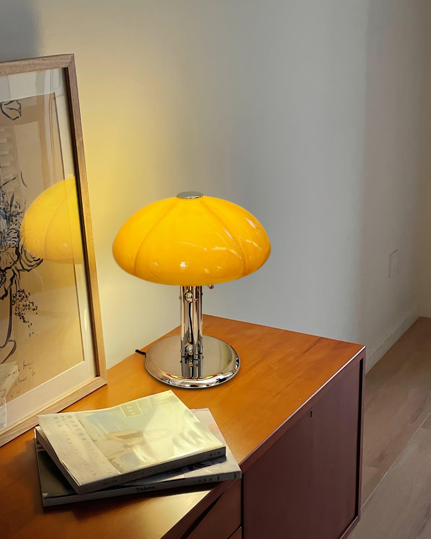 Mushroom Bauhaus Table Lamp-Homelova