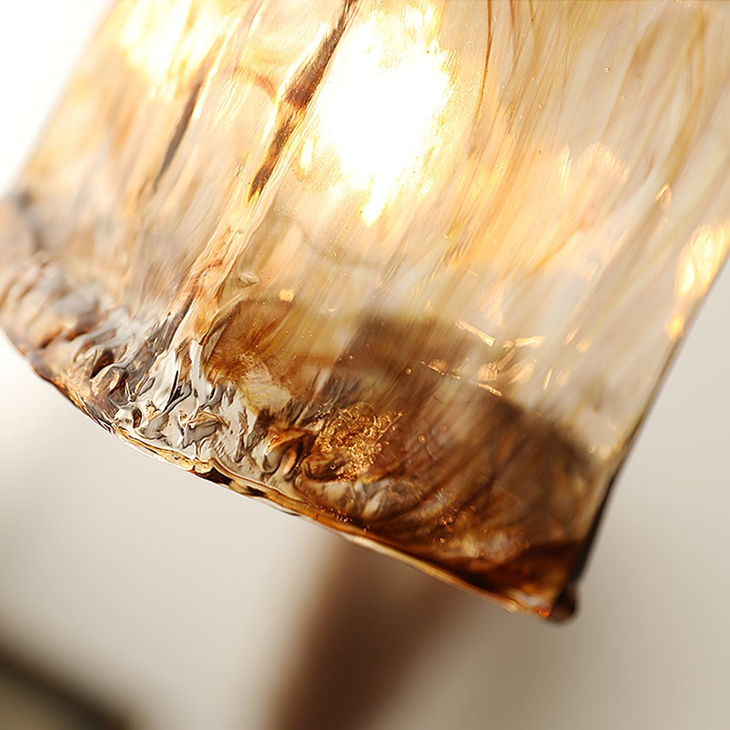 Vintage Brown Glass Pendant Light-Homelova