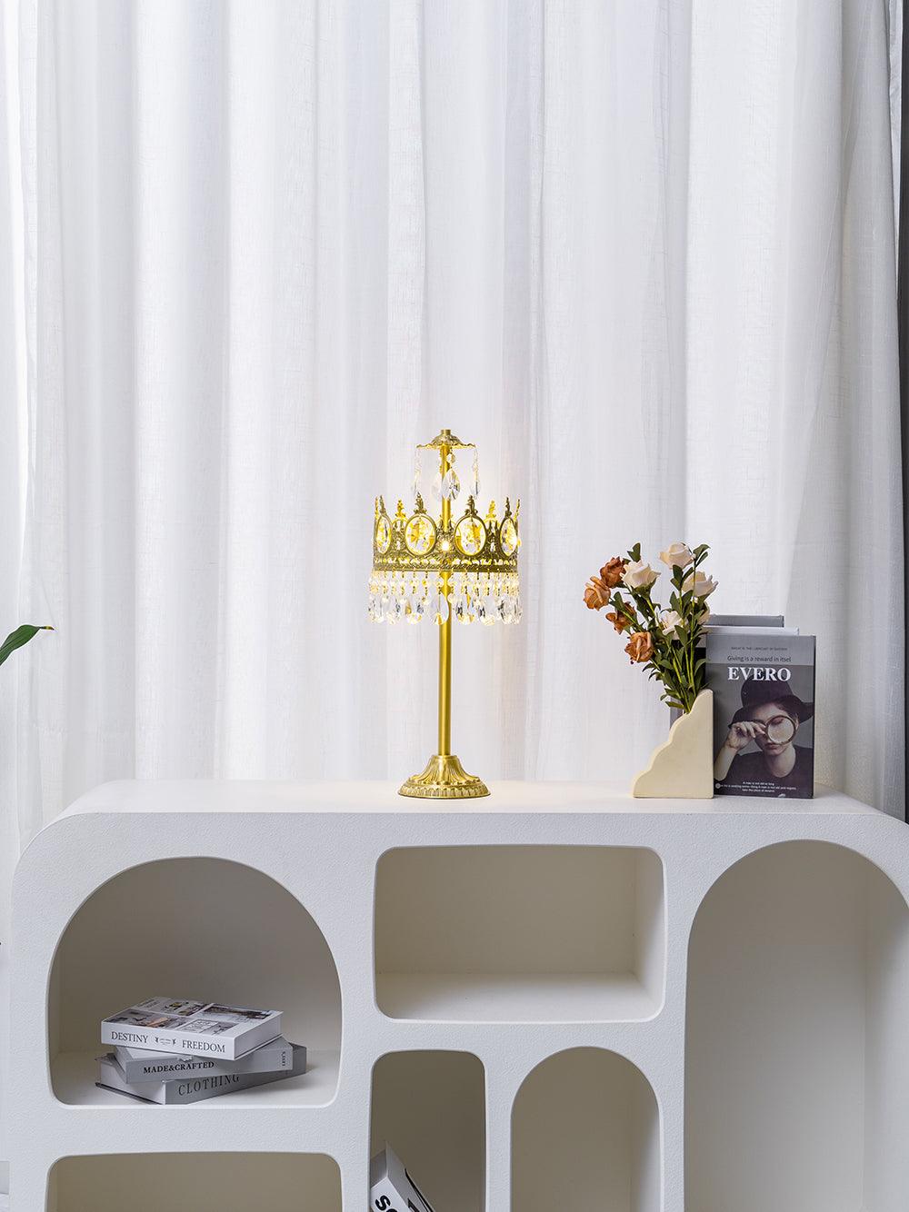 Vintage Crystal Table Light-Homelova