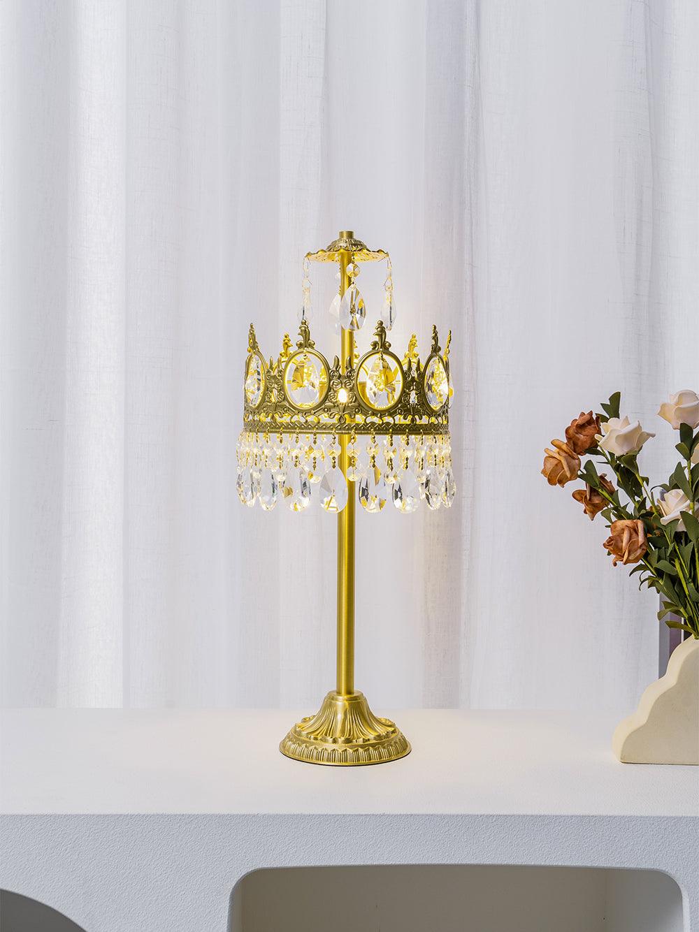 Vintage Crystal Table Light-Homelova