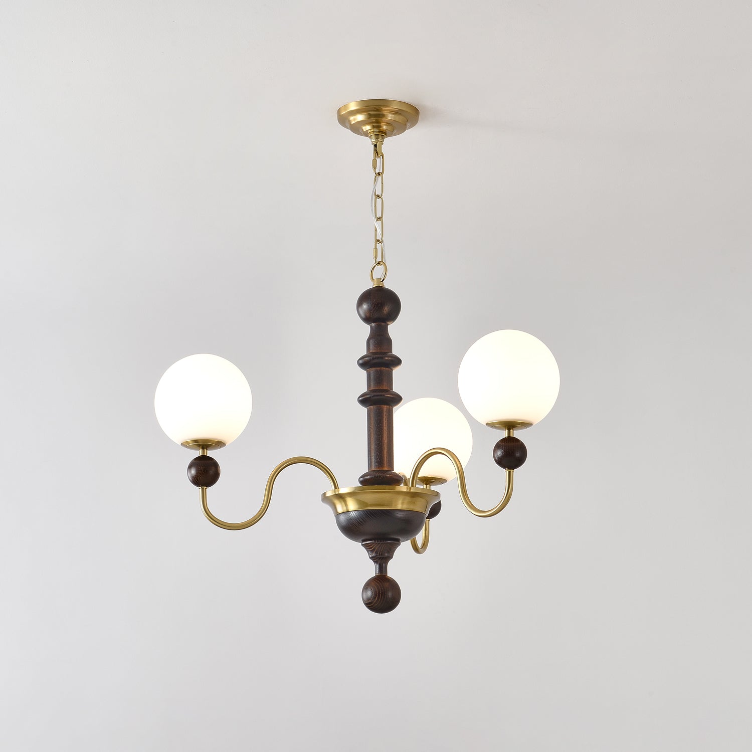 Vintage Curved Sphere Chandelier-Homelova