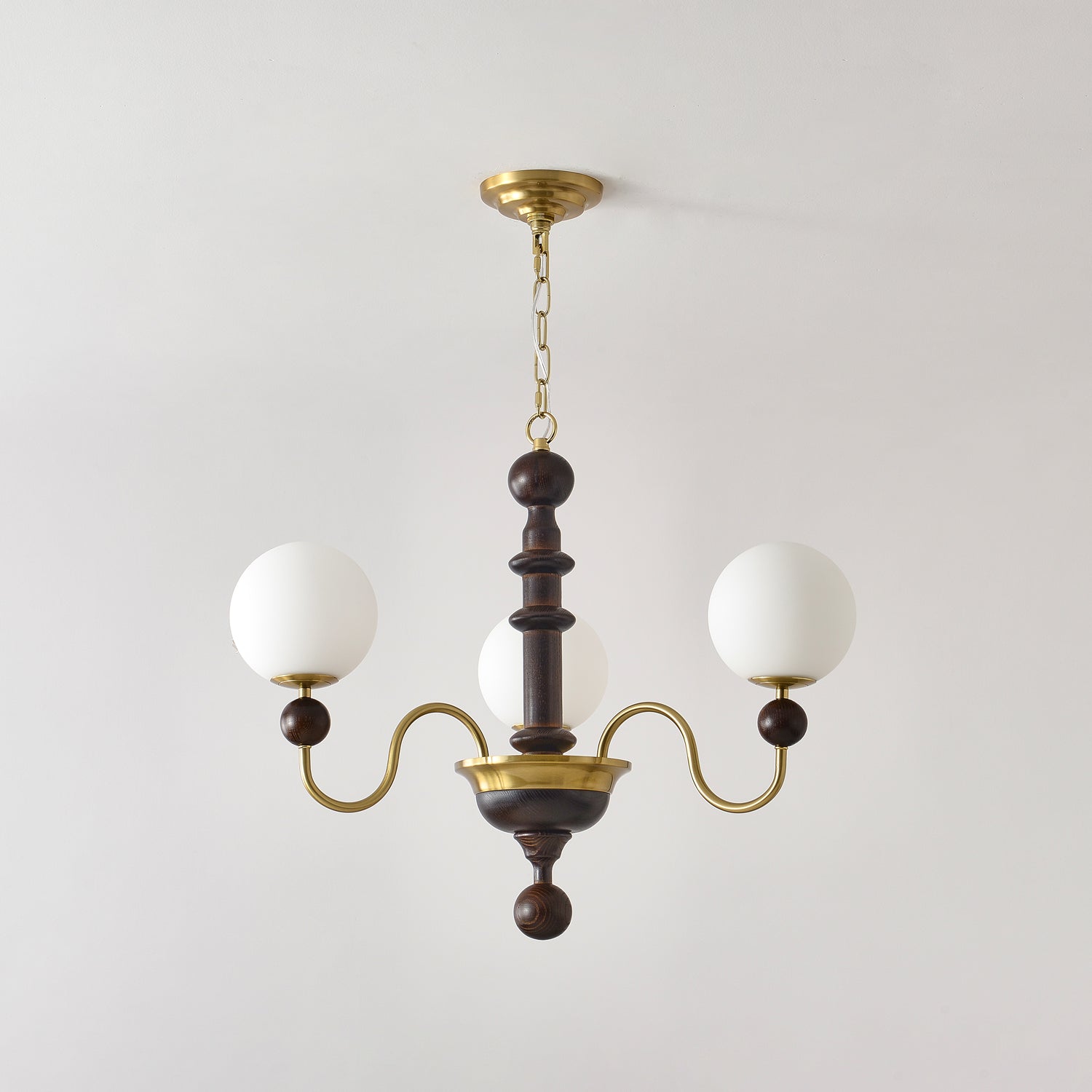 Vintage Curved Sphere Chandelier-Homelova