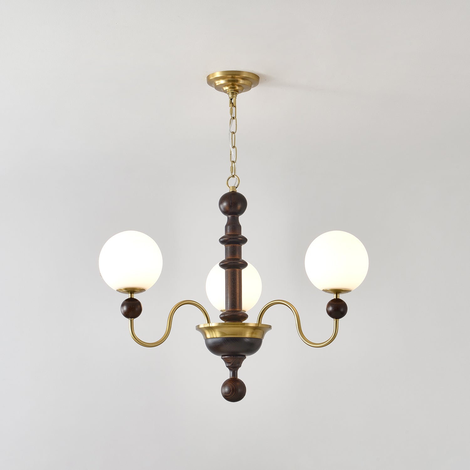 Vintage Curved Sphere Chandelier-Homelova
