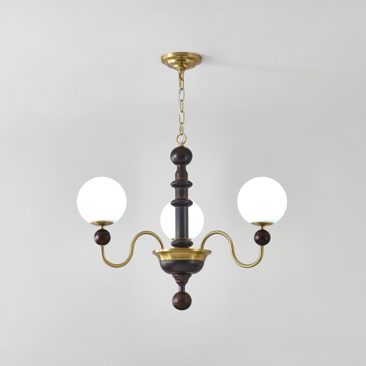 Vintage Curved Sphere Chandelier-Homelova