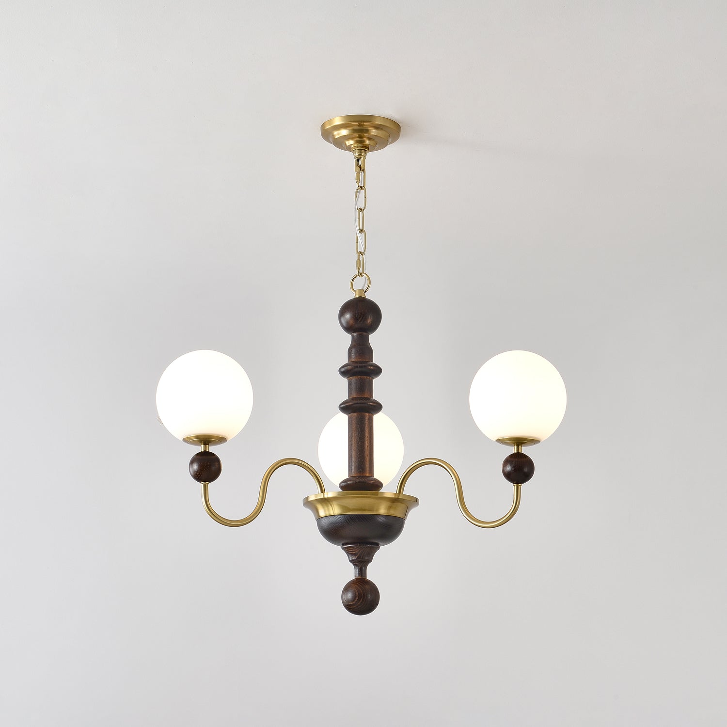 Vintage Curved Sphere Chandelier-Homelova