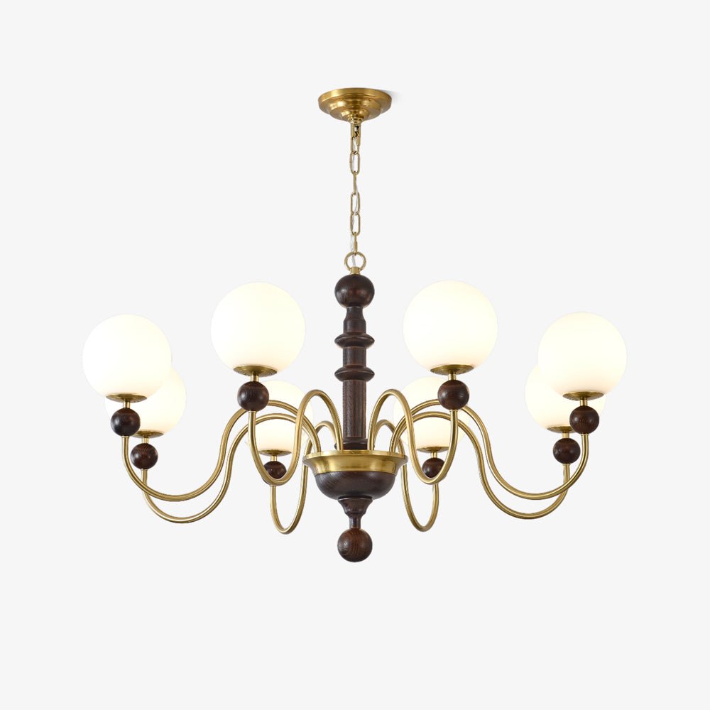 Vintage Curved Sphere Chandelier-Homelova