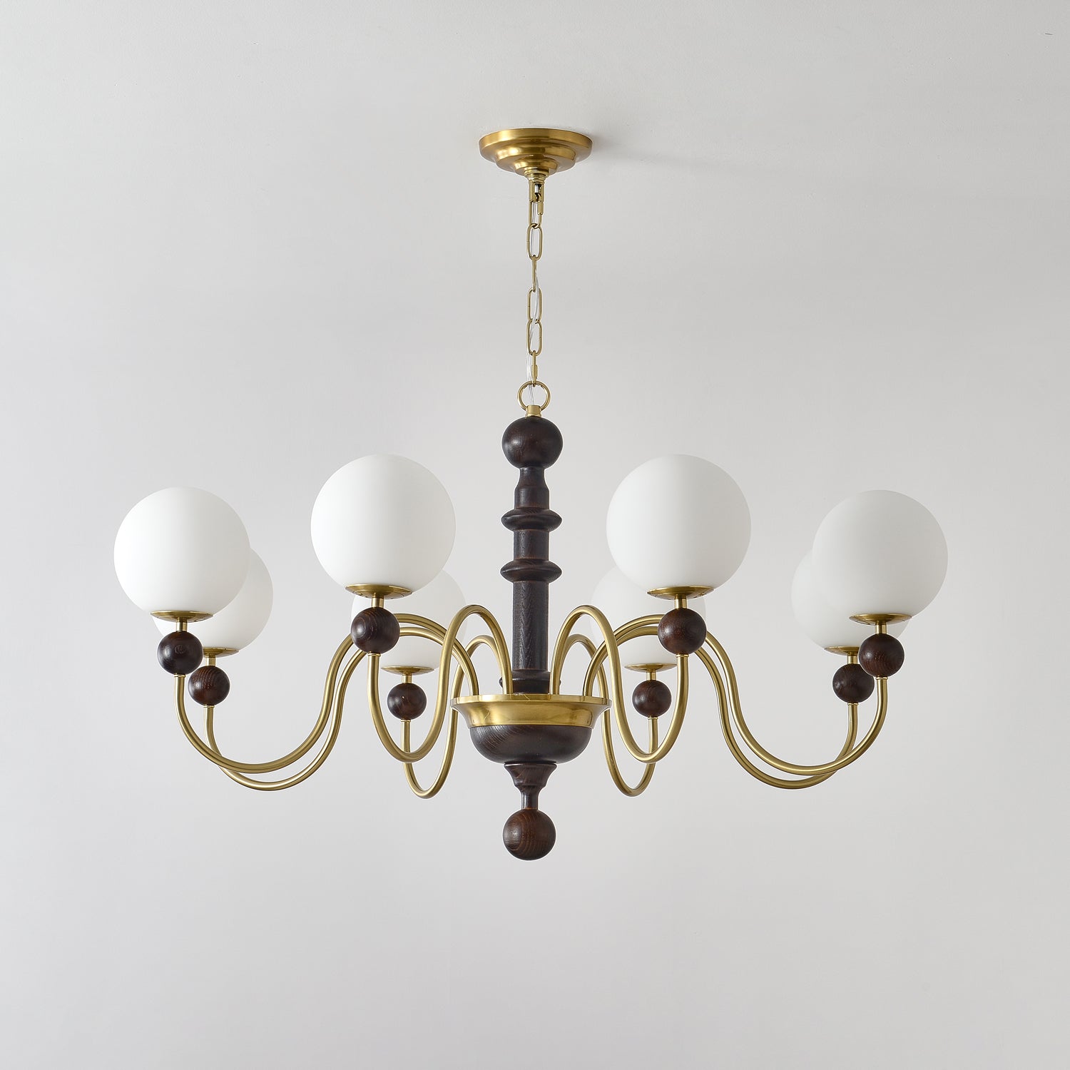 Vintage Curved Sphere Chandelier-Homelova